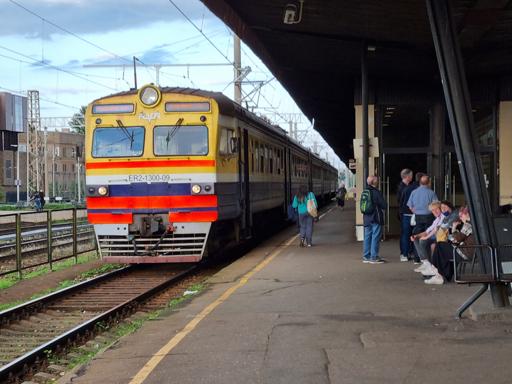 Vlak, který nás odvezdl do Jurmaly