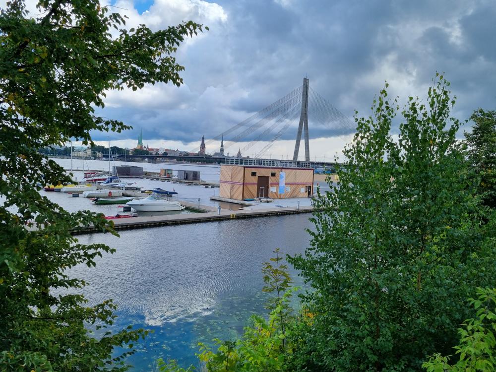 Lanový most přes Daugavu