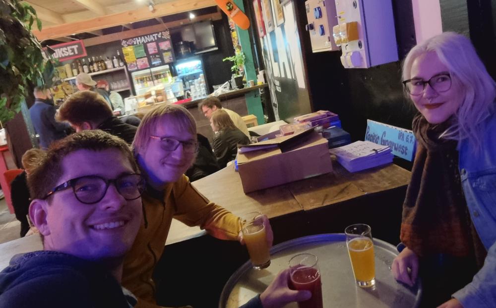 Pivo v den příjezdu